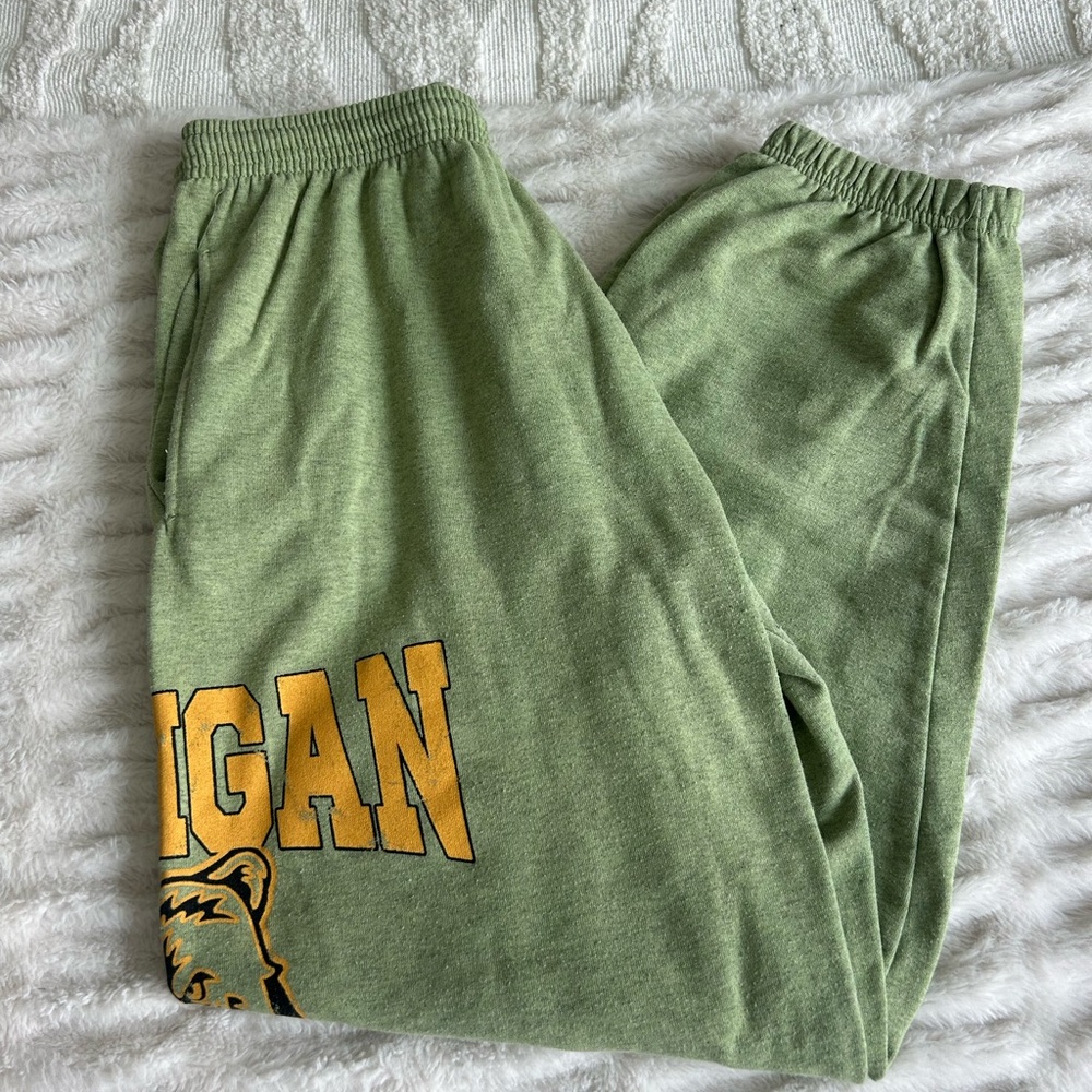 URBAN OUTFITTERS Michigan green graphic sweatpants